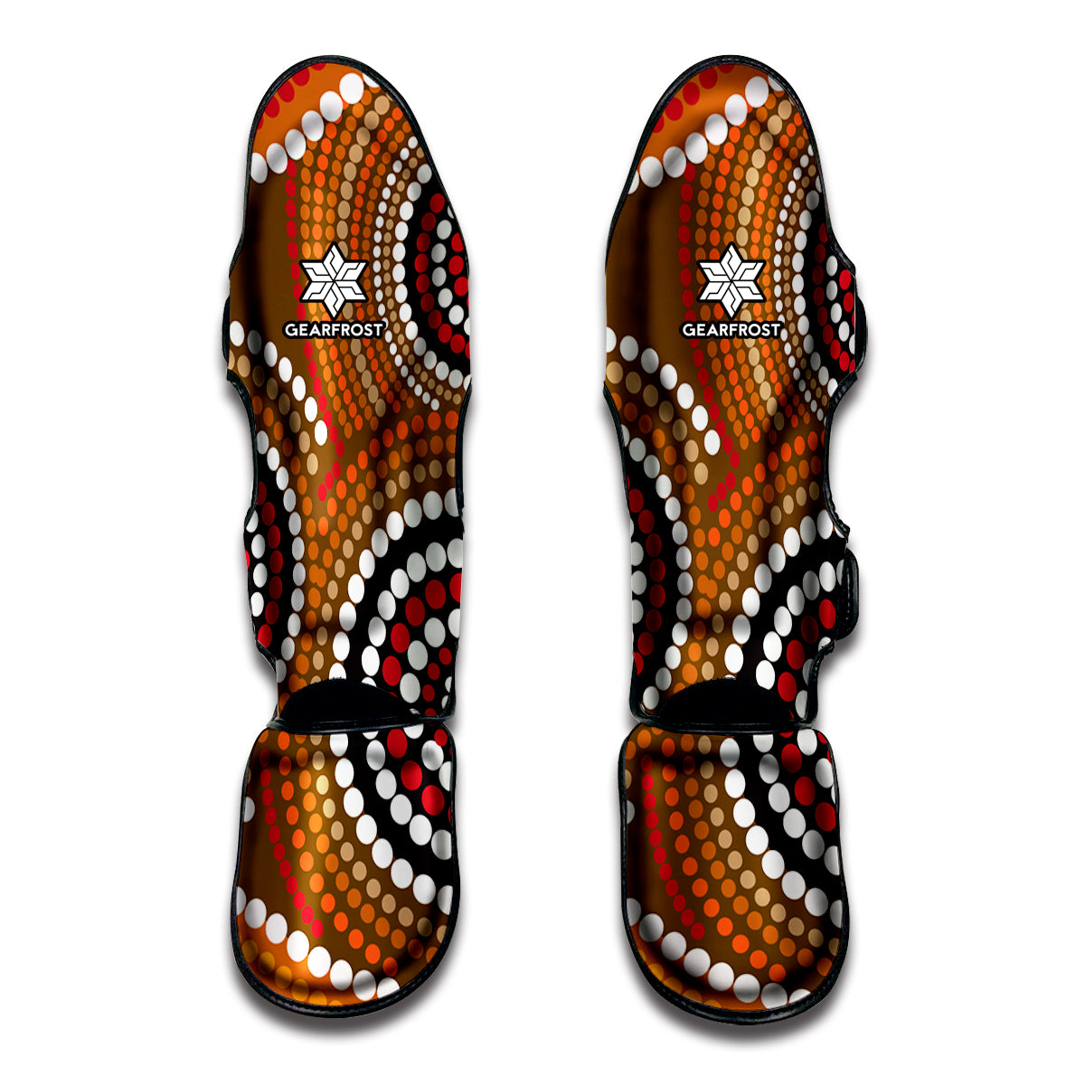 Australian Aboriginal Dot Print Muay Thai Shin Guard