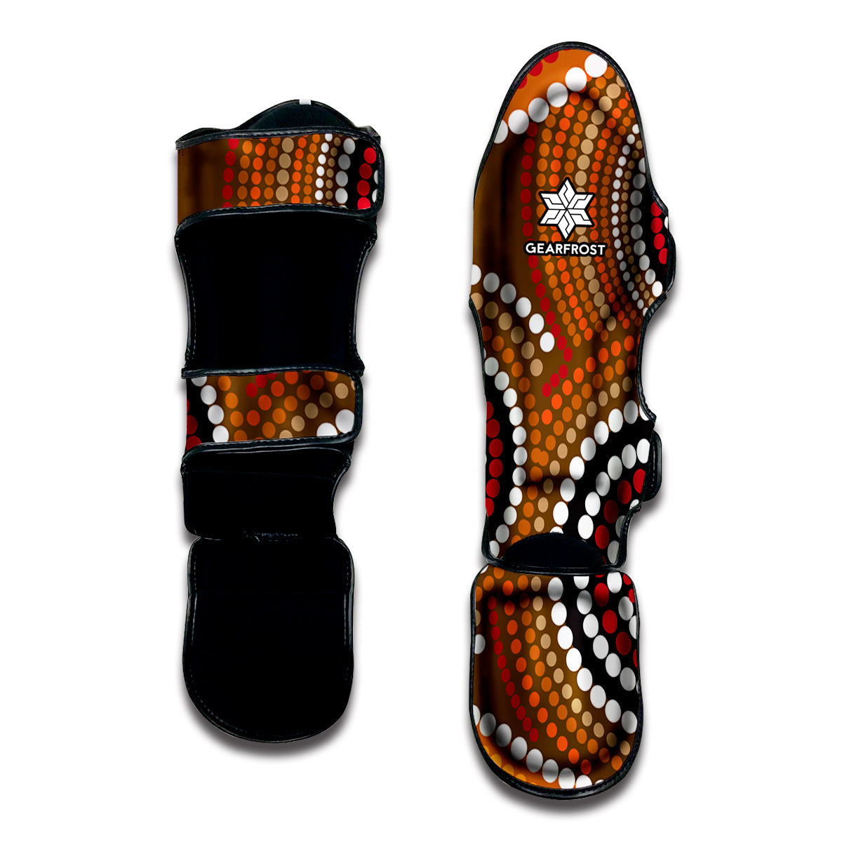 Australian Aboriginal Dot Print Muay Thai Shin Guard