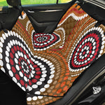 Australian Aboriginal Dot Print Pet Car Back Seat Cover