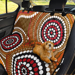 Australian Aboriginal Dot Print Pet Car Back Seat Cover