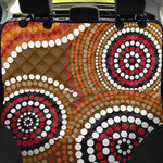 Australian Aboriginal Dot Print Pet Car Back Seat Cover