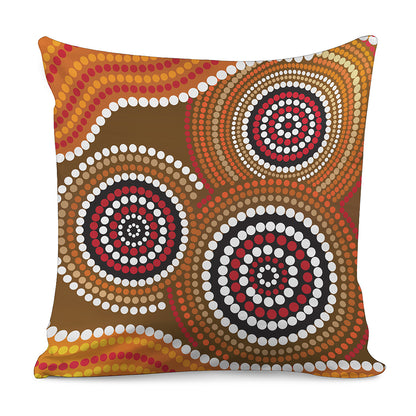 Australian Aboriginal Dot Print Pillow Cover