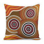 Australian Aboriginal Dot Print Pillow Cover
