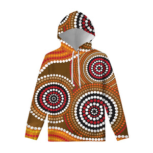 Australian Aboriginal Dot Print Pullover Hoodie