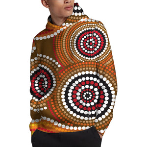 Australian Aboriginal Dot Print Pullover Hoodie