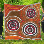 Australian Aboriginal Dot Print Quilt