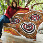 Australian Aboriginal Dot Print Quilt