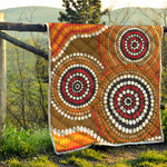 Australian Aboriginal Dot Print Quilt