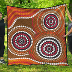 Australian Aboriginal Dot Print Quilt