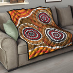 Australian Aboriginal Dot Print Quilt