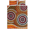 Australian Aboriginal Dot Print Quilt Bed Set