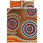 Australian Aboriginal Dot Print Quilt Bed Set