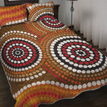 Australian Aboriginal Dot Print Quilt Bed Set