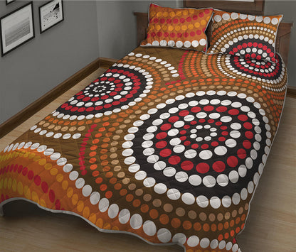 Australian Aboriginal Dot Print Quilt Bed Set