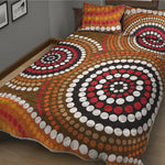 Australian Aboriginal Dot Print Quilt Bed Set