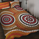 Australian Aboriginal Dot Print Quilt Bed Set