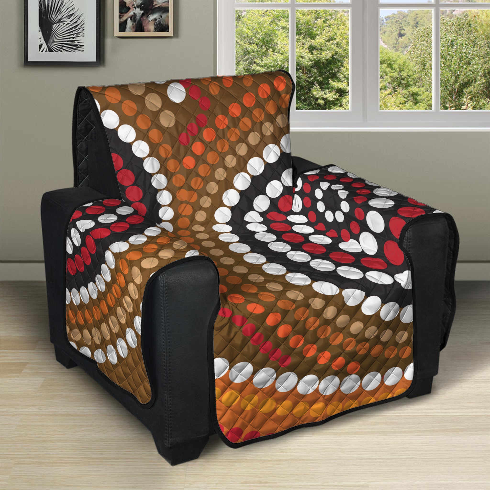 Australian Aboriginal Dot Print Recliner Protector