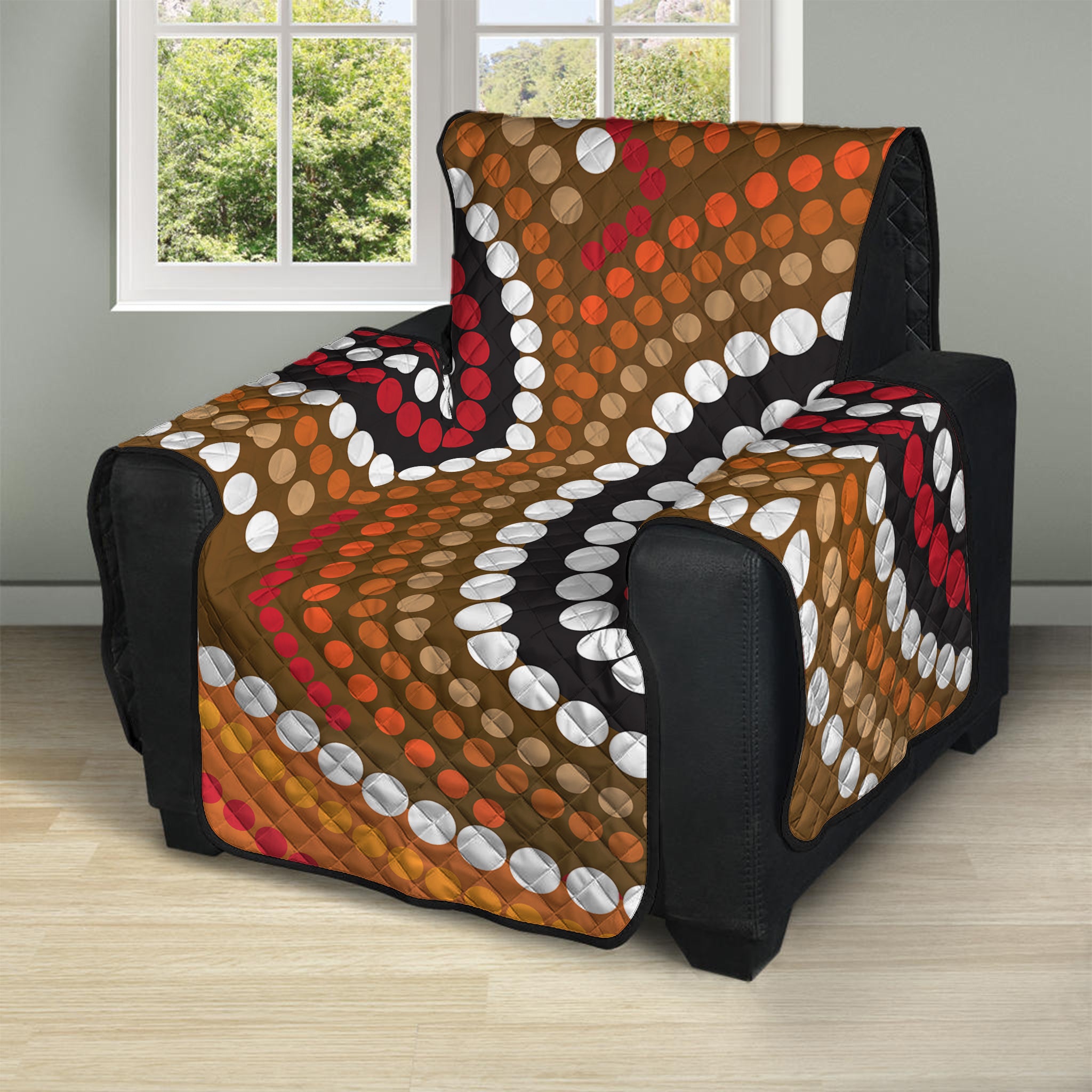 Australian Aboriginal Dot Print Recliner Protector