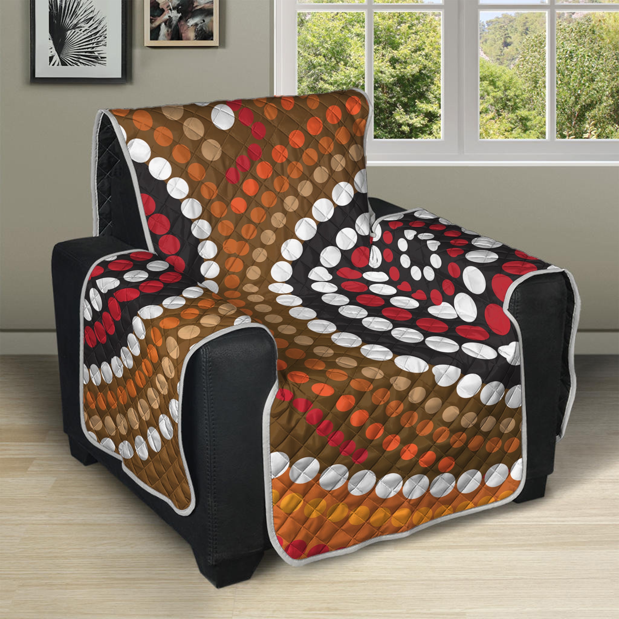 Australian Aboriginal Dot Print Recliner Protector