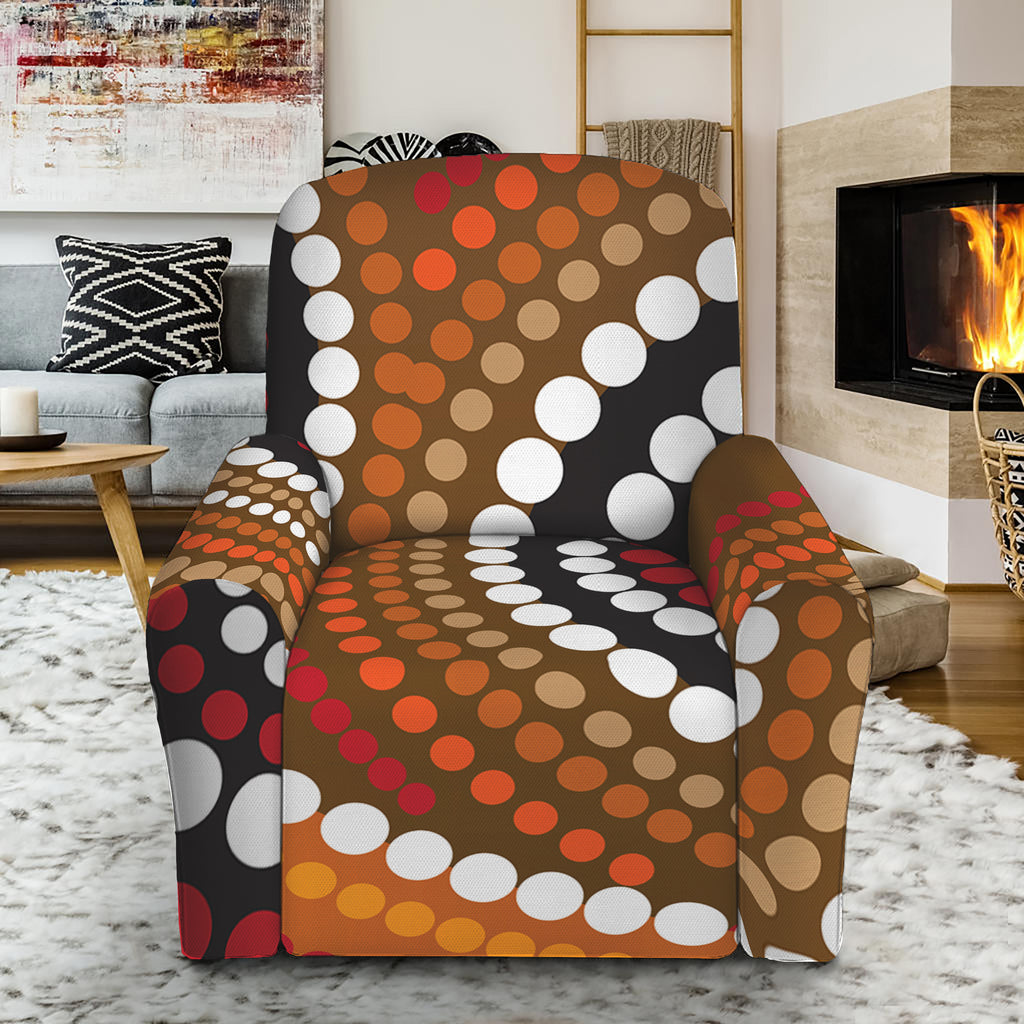 Australian Aboriginal Dot Print Recliner Slipcover