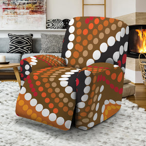 Australian Aboriginal Dot Print Recliner Slipcover