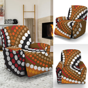 Australian Aboriginal Dot Print Recliner Slipcover