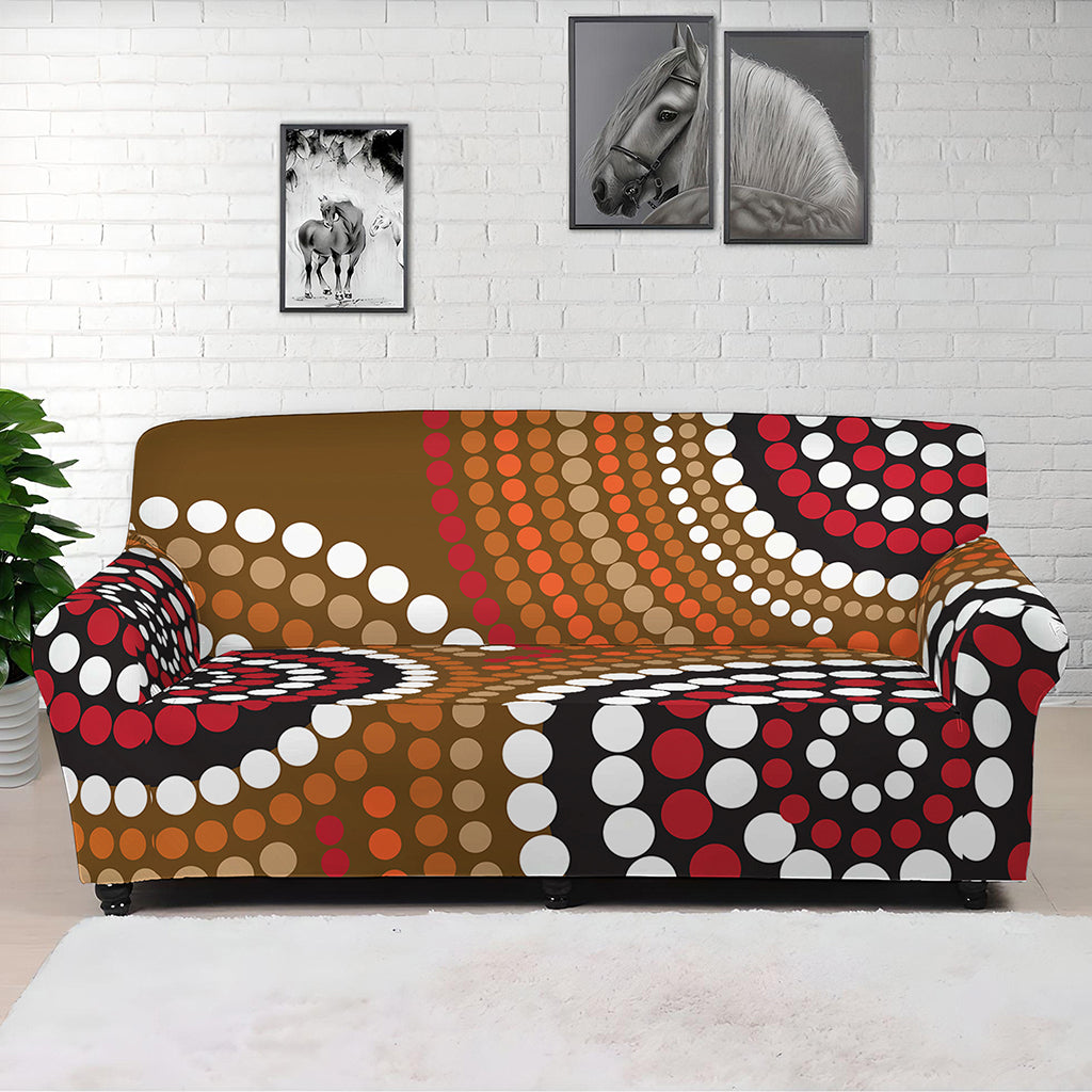 Australian Aboriginal Dot Print Sofa Cover