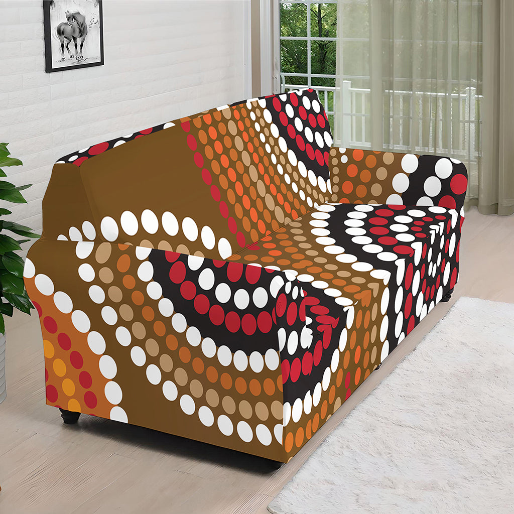 Australian Aboriginal Dot Print Sofa Cover