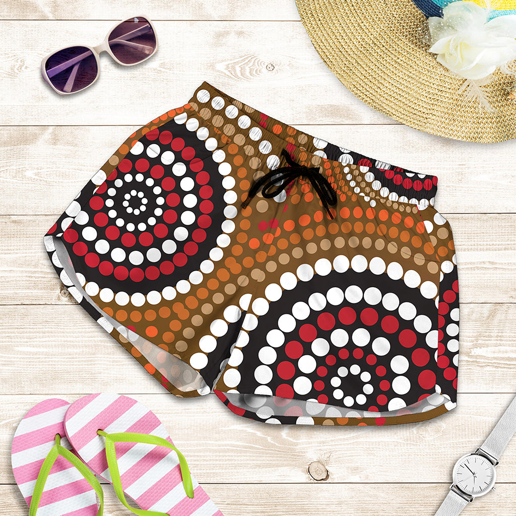 Australian Aboriginal Dot Print Women's Shorts