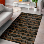 Australian Aboriginal Indigenous Print Area Rug