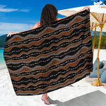 Australian Aboriginal Indigenous Print Beach Sarong Wrap
