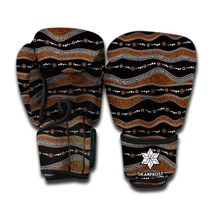 Australian Aboriginal Indigenous Print Boxing Gloves