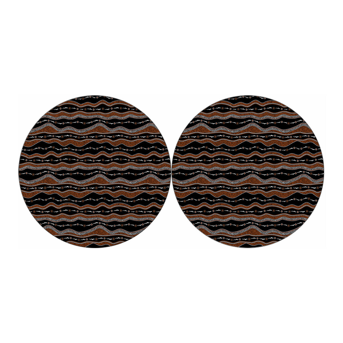 Australian Aboriginal Indigenous Print Car Coasters
