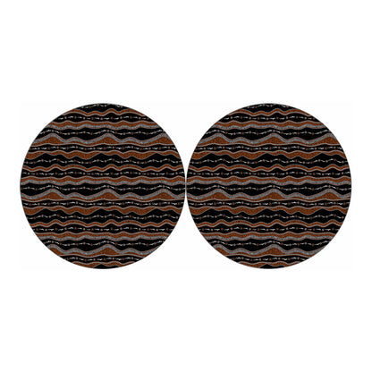Australian Aboriginal Indigenous Print Car Coasters