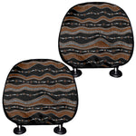 Australian Aboriginal Indigenous Print Car Headrest Covers