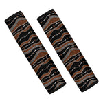 Australian Aboriginal Indigenous Print Car Seat Belt Covers