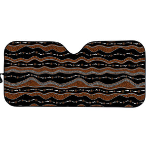 Australian Aboriginal Indigenous Print Car Sun Shade