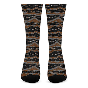 Australian Aboriginal Indigenous Print Crew Socks