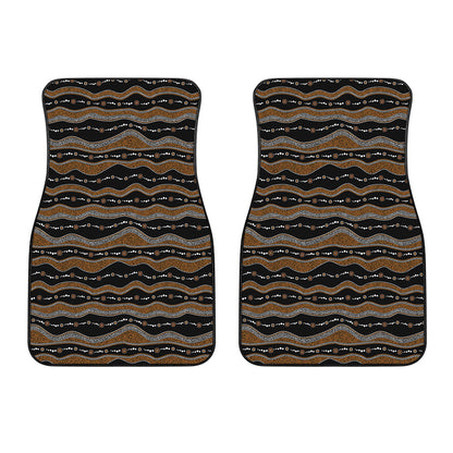 Australian Aboriginal Indigenous Print Front Car Floor Mats