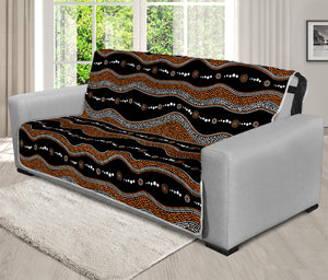 Australian Aboriginal Indigenous Print Futon Protector