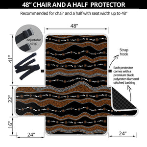 Australian Aboriginal Indigenous Print Half Sofa Protector