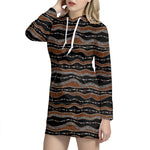 Australian Aboriginal Indigenous Print Hoodie Dress