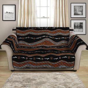 Australian Aboriginal Indigenous Print Loveseat Protector