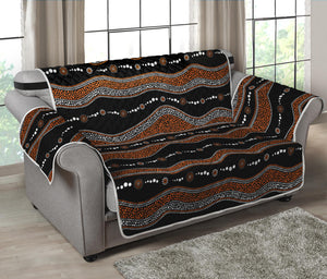 Australian Aboriginal Indigenous Print Loveseat Protector