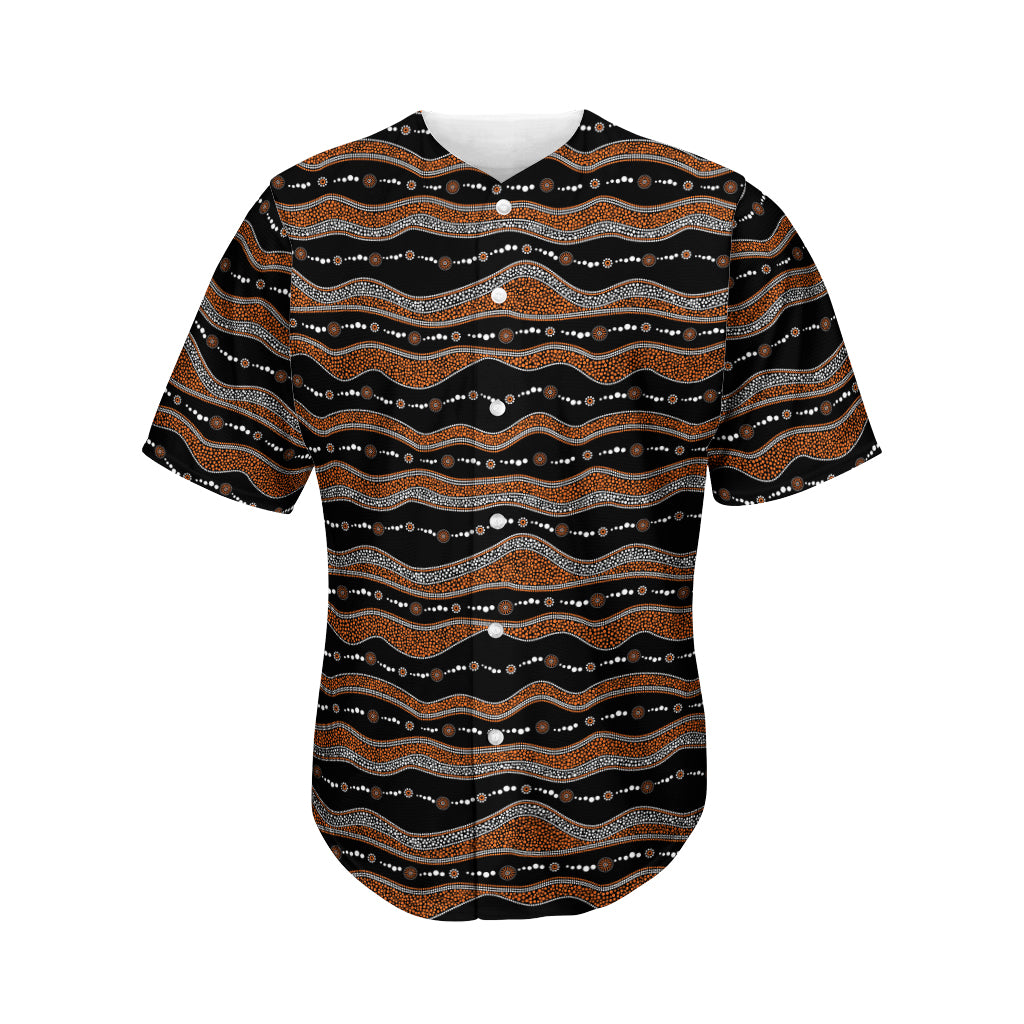 Australian Aboriginal Indigenous Print Men's Baseball Jersey