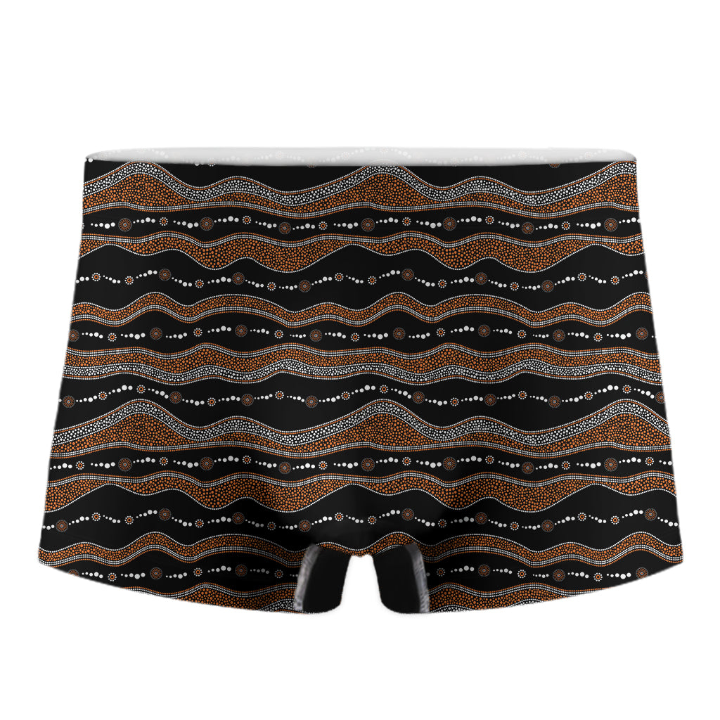 Australian Aboriginal Indigenous Print Men's Boxer Briefs