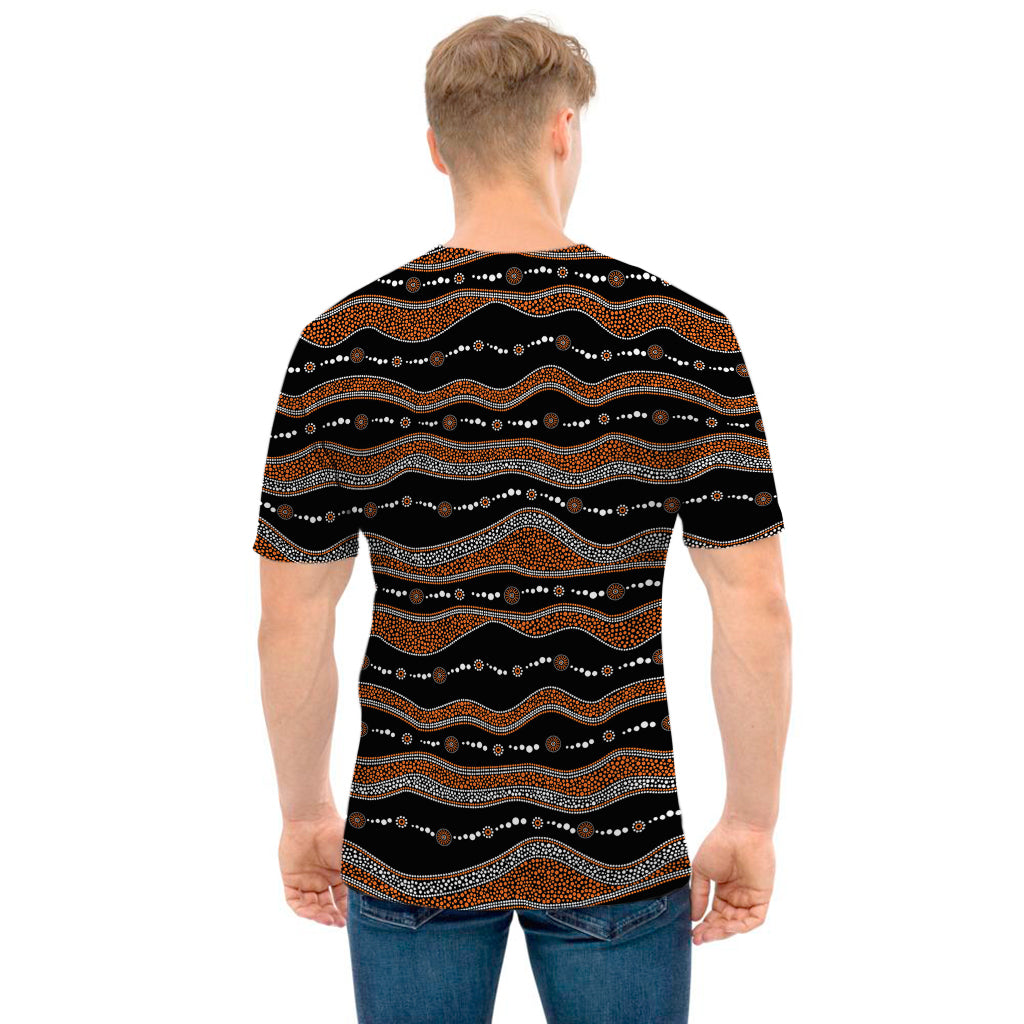 Australian Aboriginal Indigenous Print Men's T-Shirt