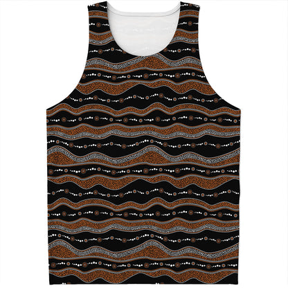 Australian Aboriginal Indigenous Print Men's Tank Top