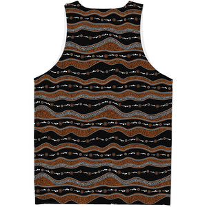 Australian Aboriginal Indigenous Print Men's Tank Top