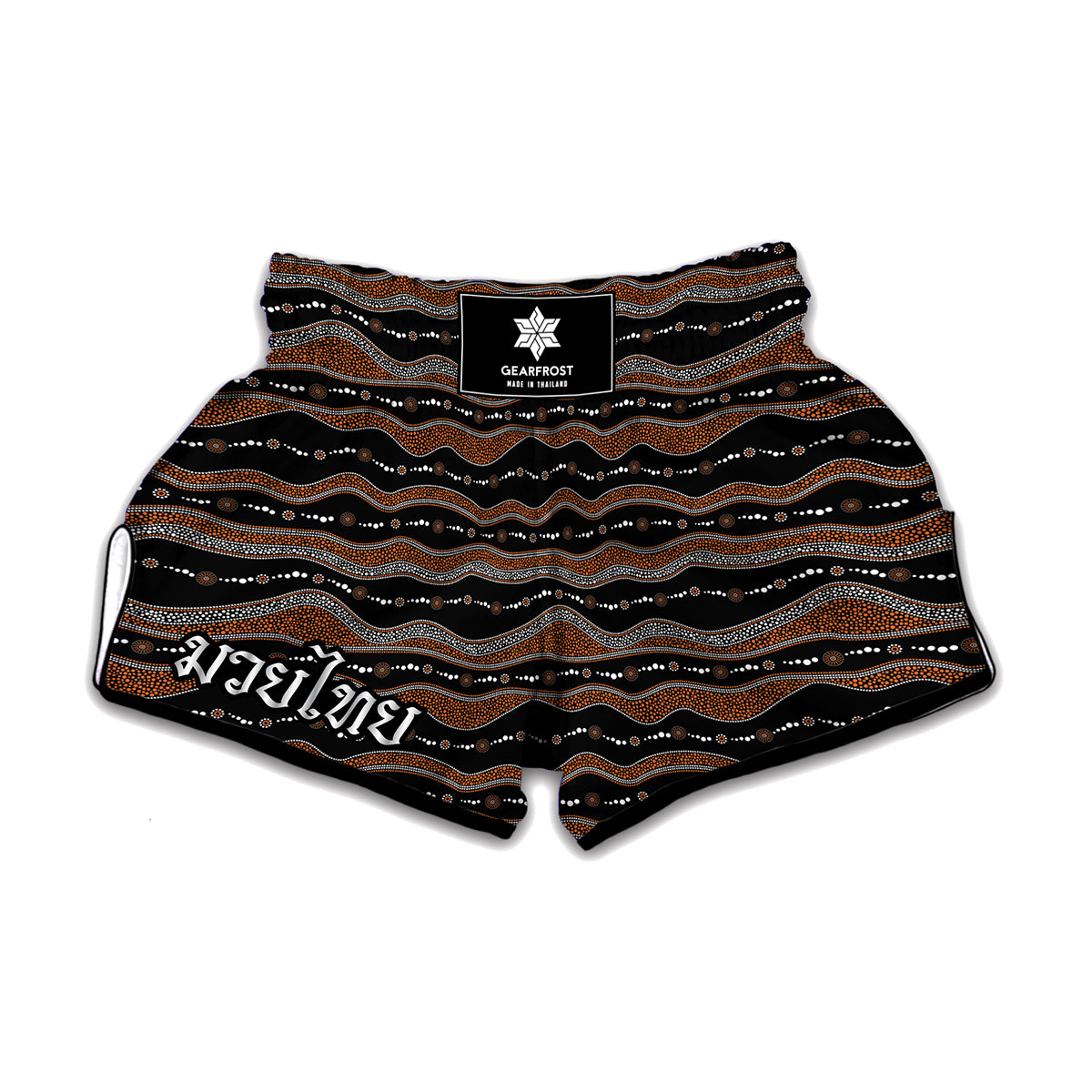Australian Aboriginal Indigenous Print Muay Thai Boxing Shorts